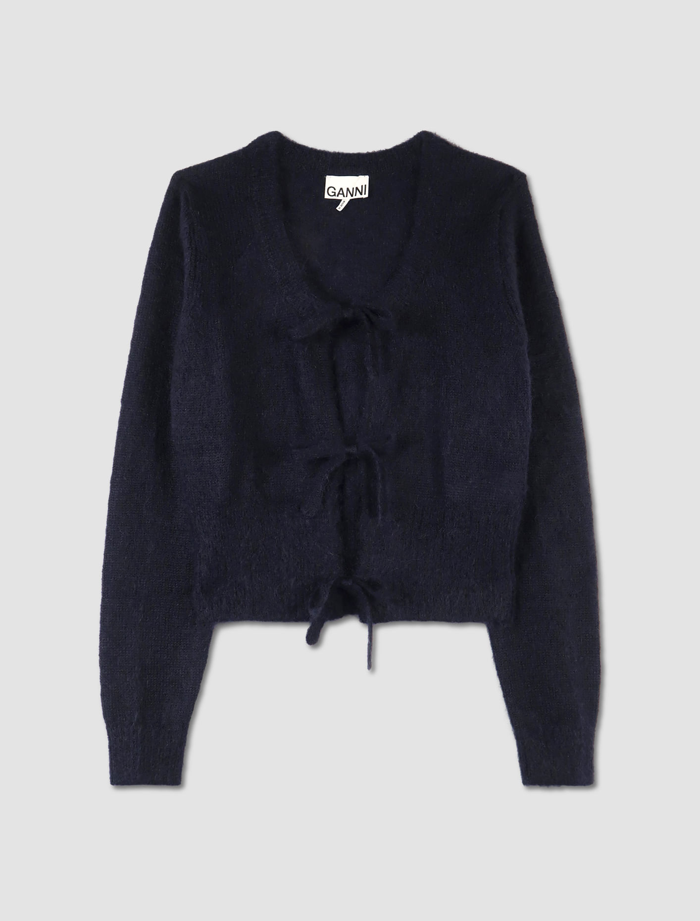 Shop Ganni Cardigan In Azzurro