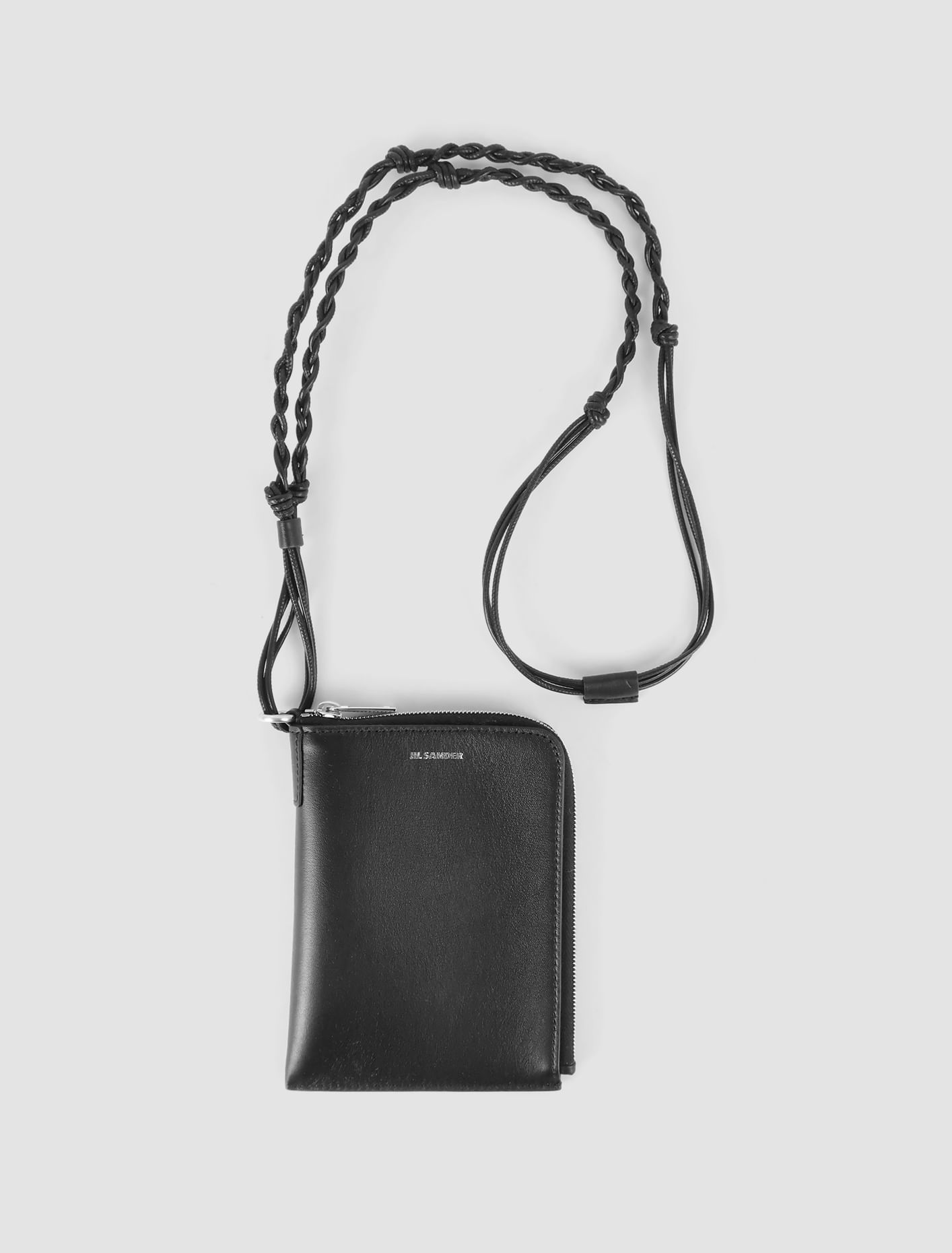 Shop Jil Sander Tangle Passport Holder In Nero