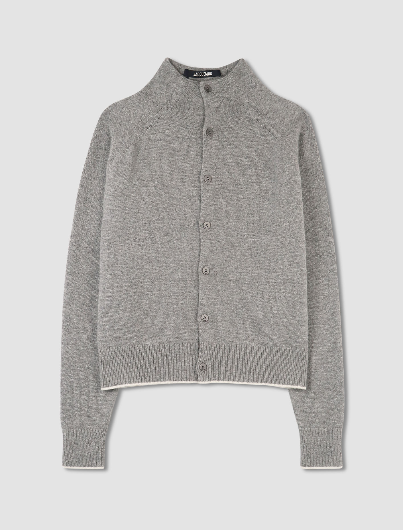 Shop Jacquemus Pitatto Cardigans In Grey