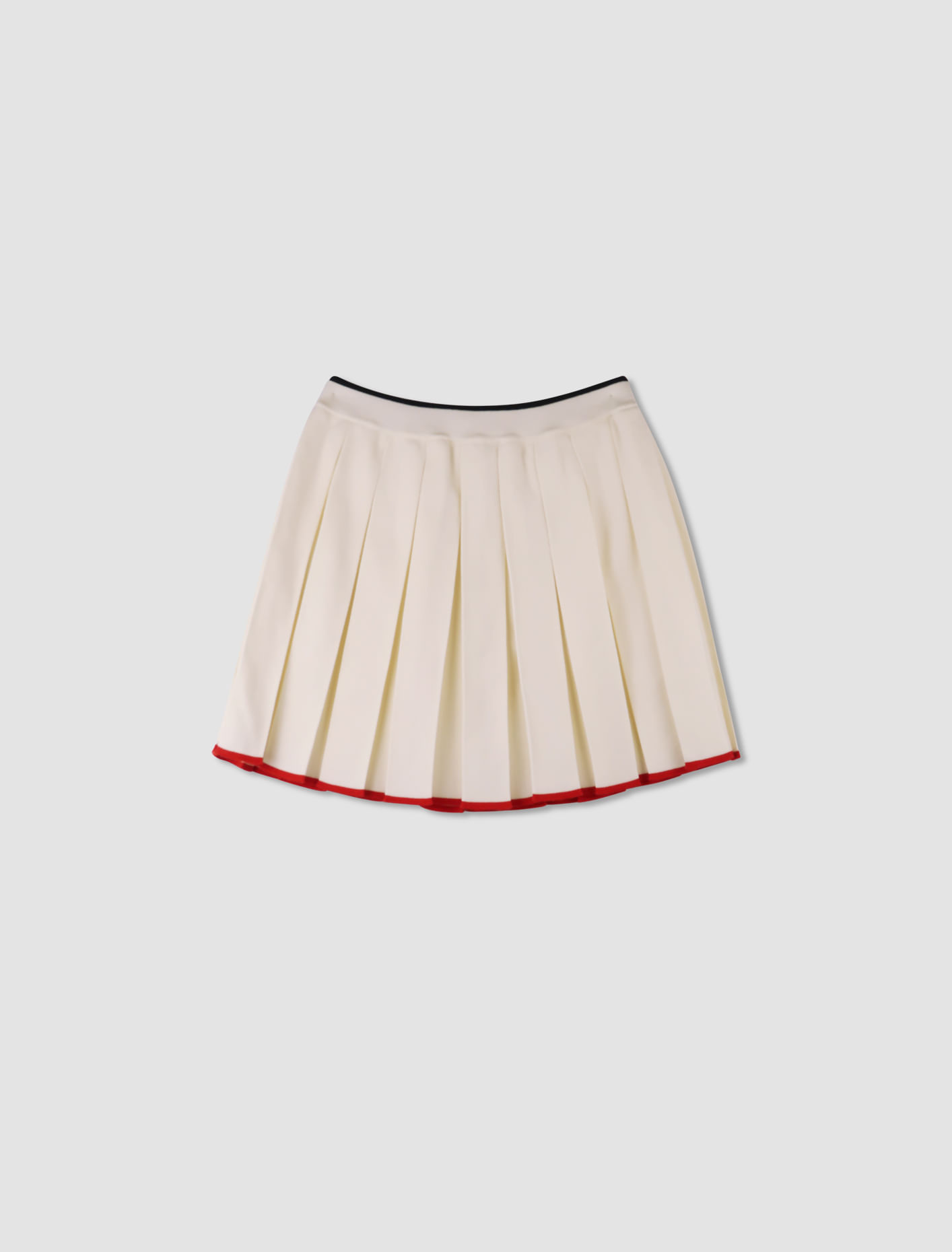 Shop Thom Browne Pleated Mini Skirt In White