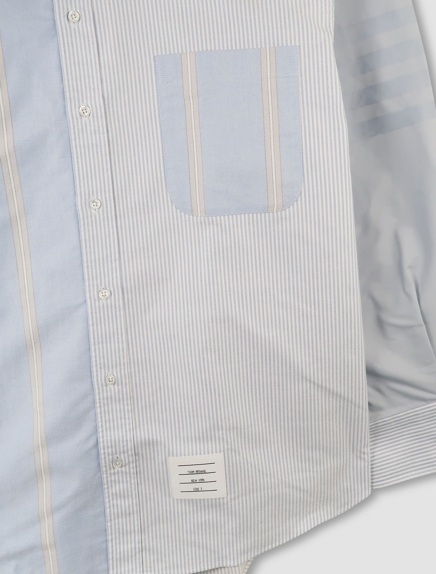 Shop Thom Browne Camicia Oversized In Light Blue