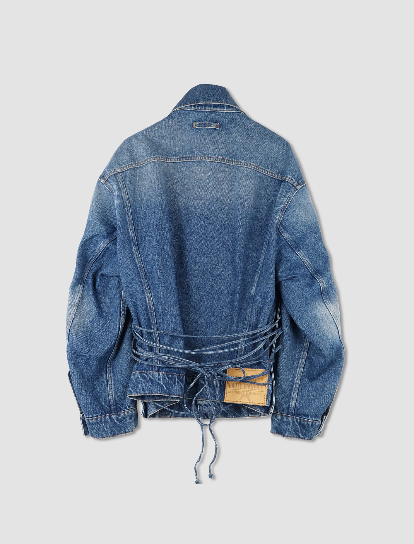 Shop Jean Paul Gaultier Denim Jacket In Vintageblue