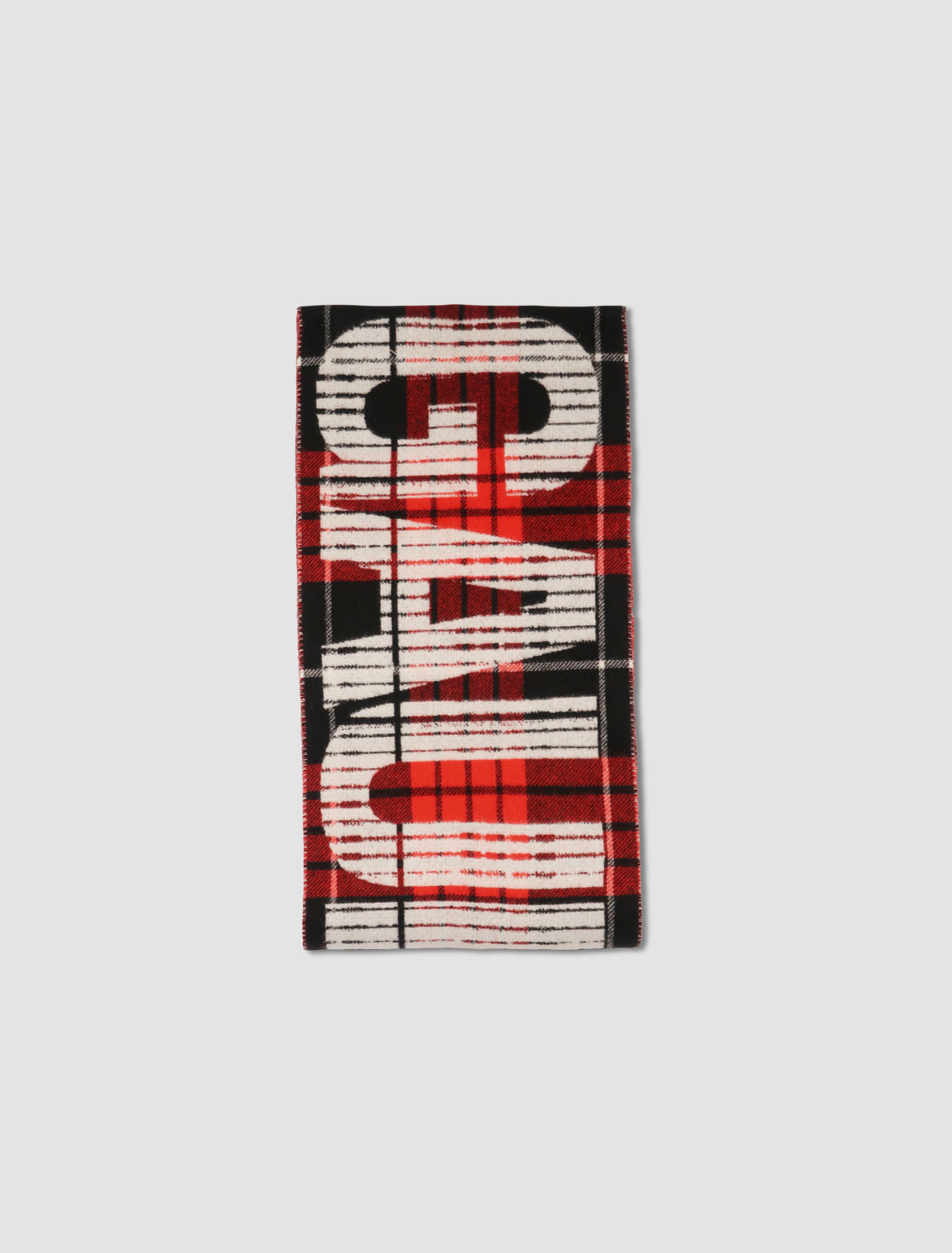 Shop Jean Paul Gaultier Tartan Scarf In Red,black,white