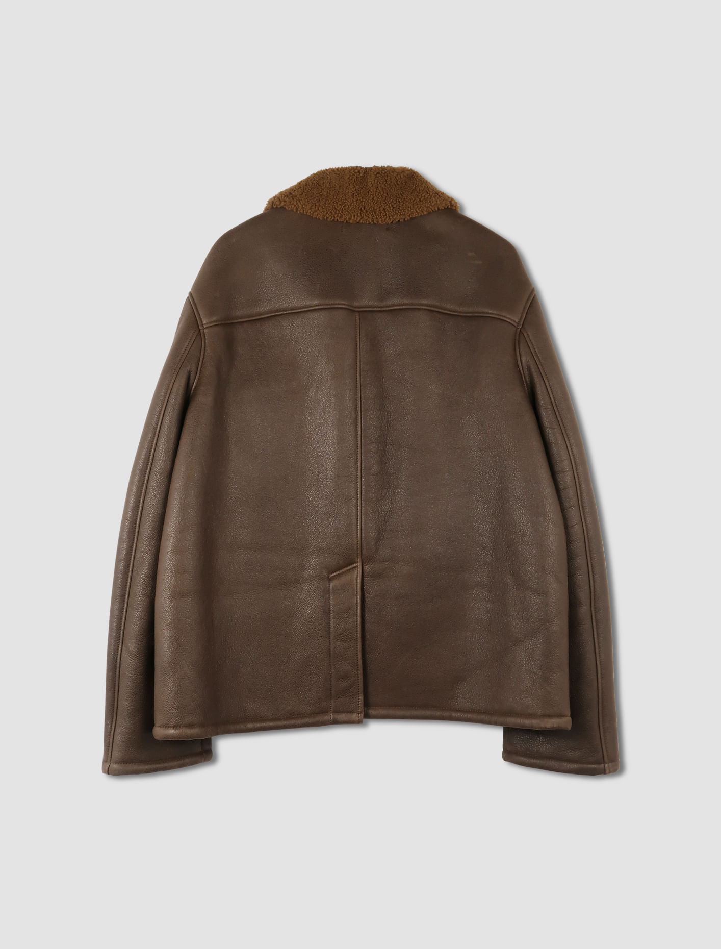 Shop Our Legacy Alaska Jacket In Rustic Grain Brown Shearling