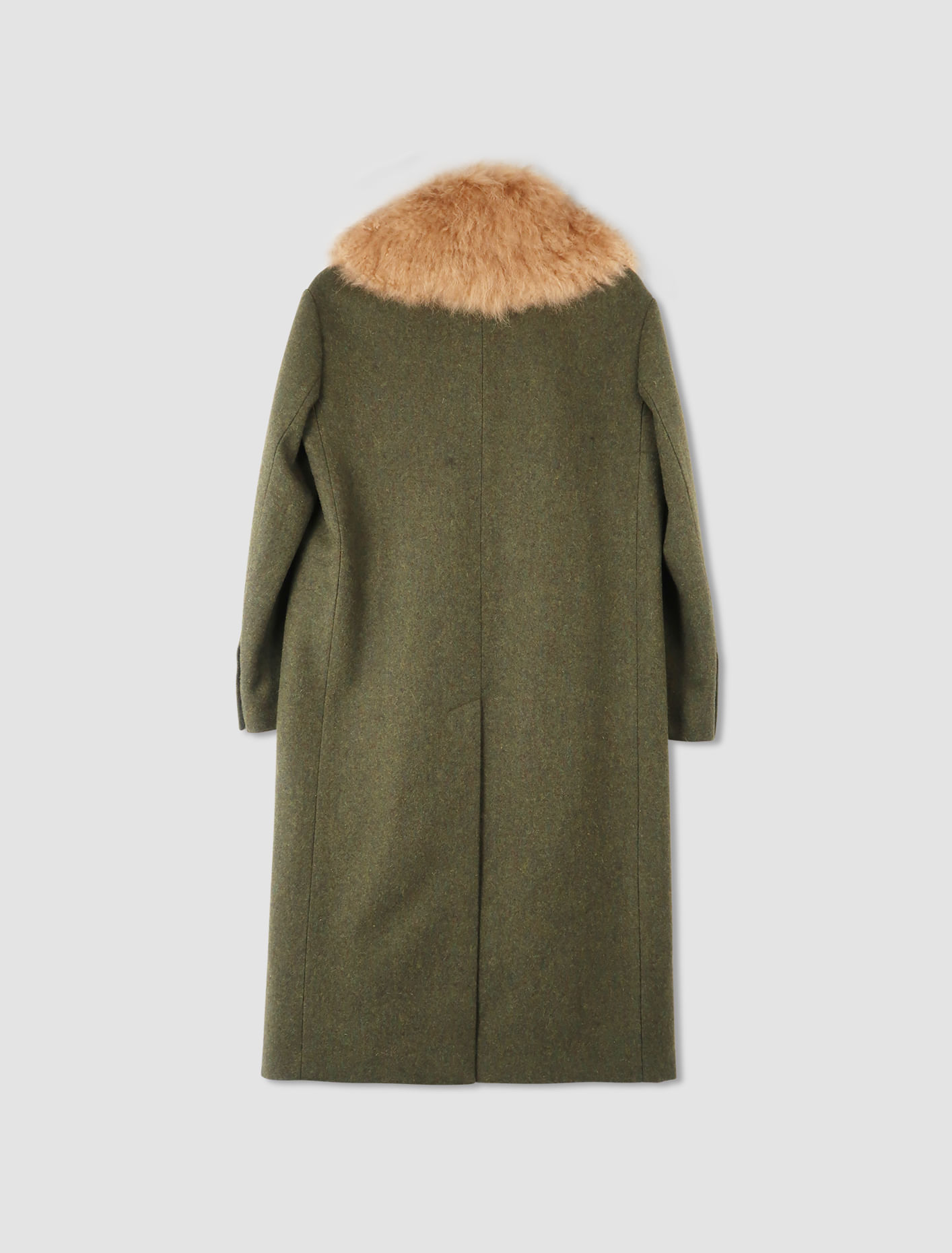 Shop Bally Coat In Green Melange 50