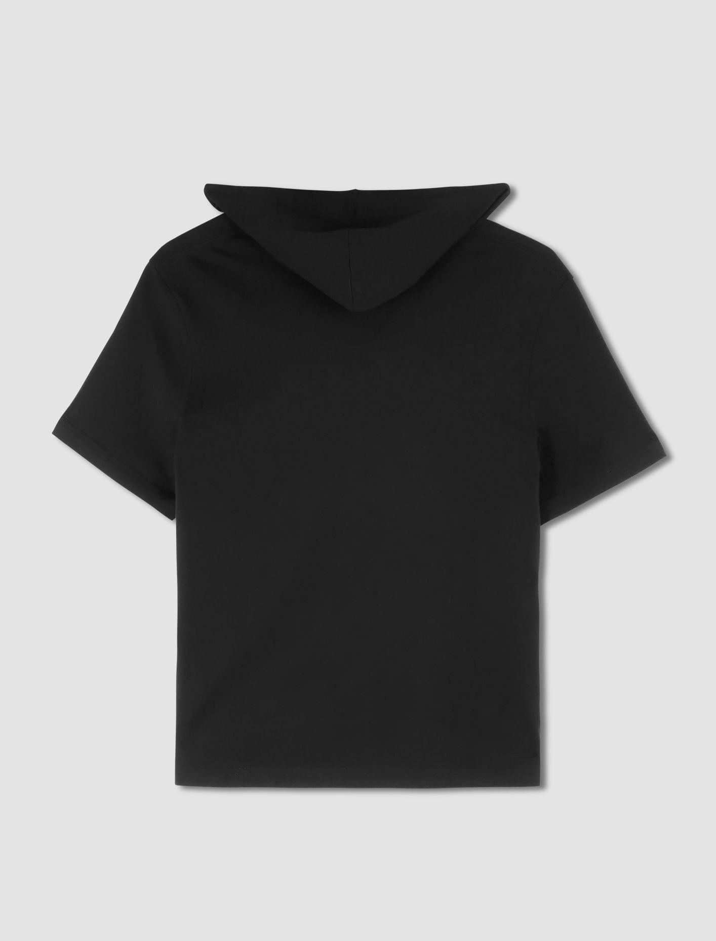 Shop Courrèges T-shirt With Hood In Black