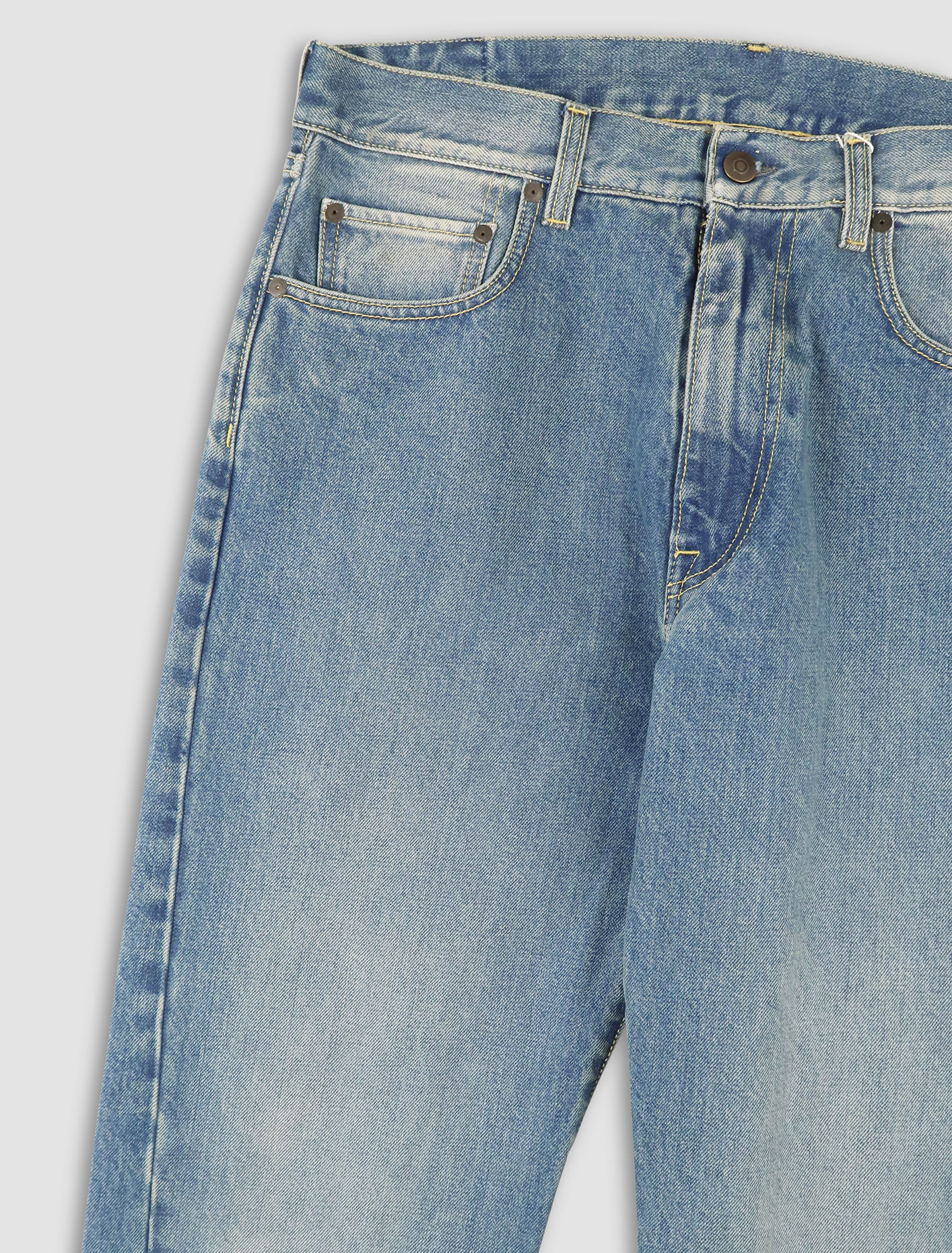 Shop Maison Margiela Jeans In Medium Blue