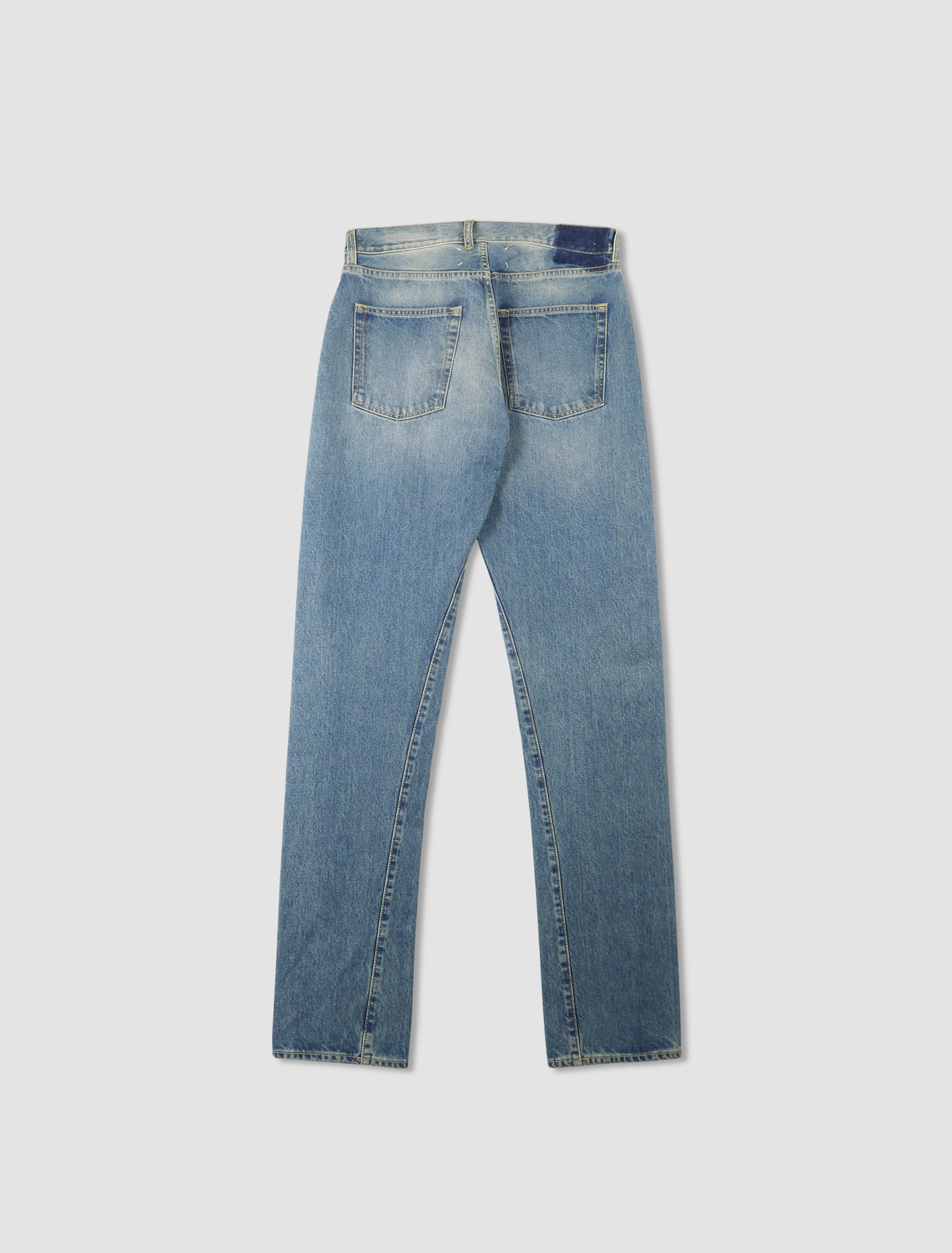 Shop Maison Margiela Jeans In Medium Blue