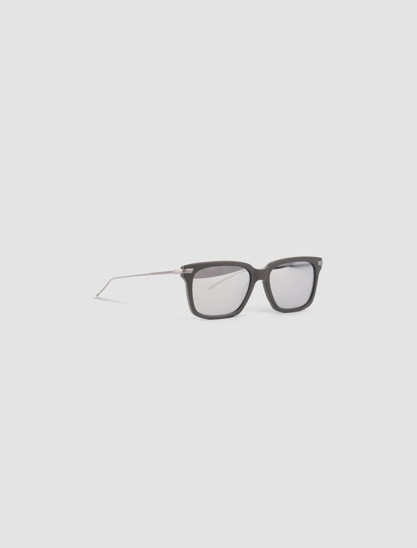 Shop Thom Browne Rectangular Sunglasses In Black