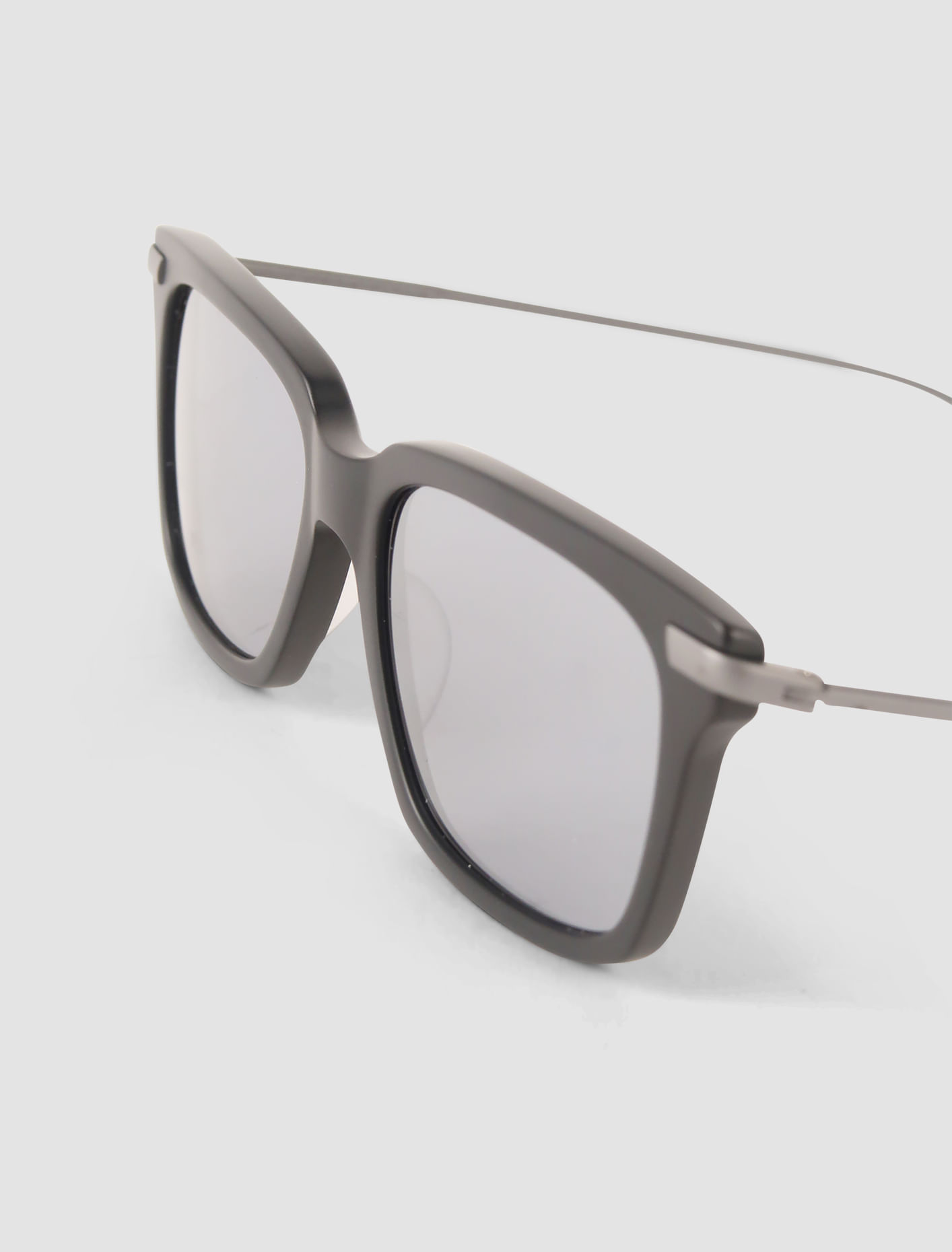 Shop Thom Browne Rectangular Sunglasses In Black