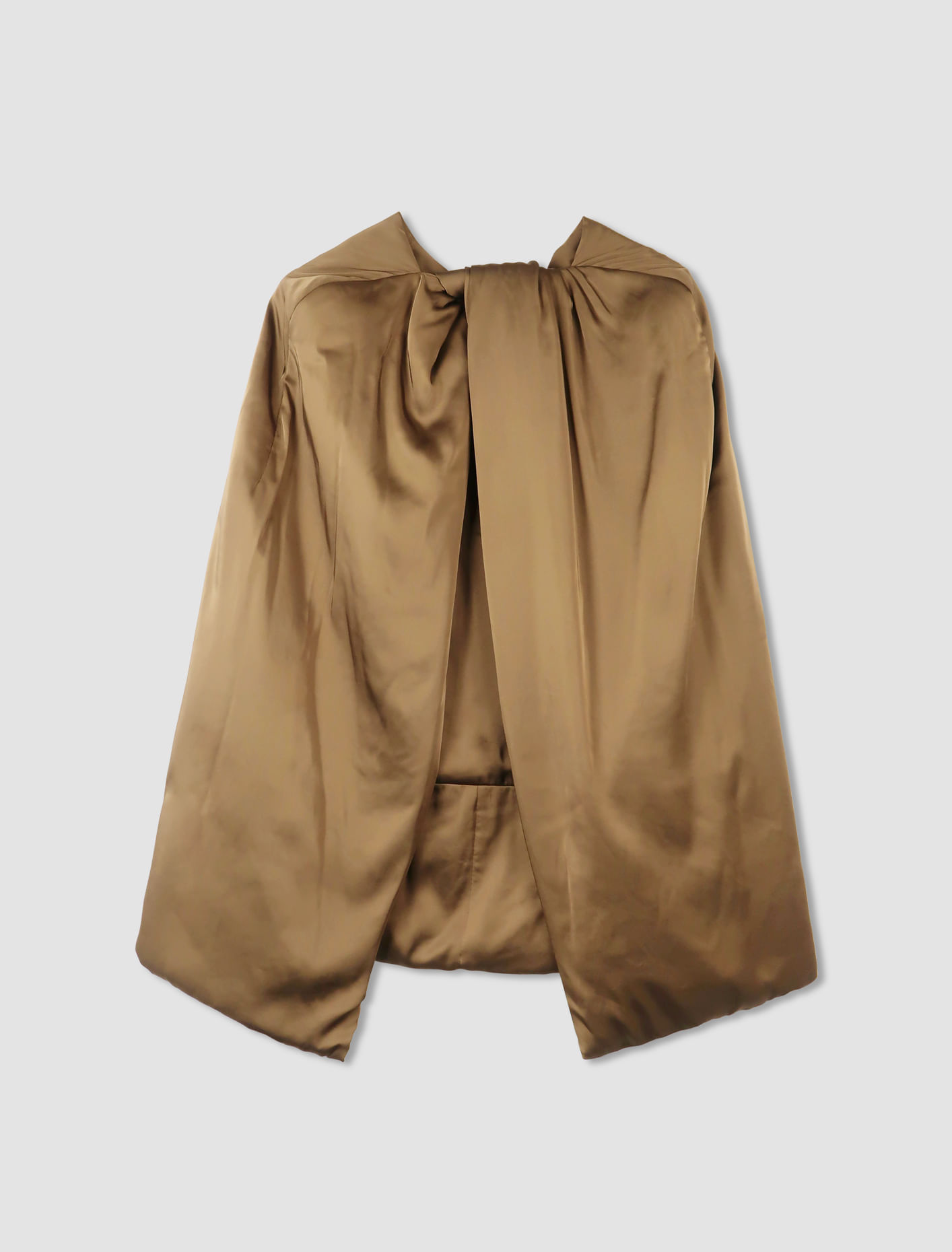 Shop Rick Owens Padded Hood In Marrone