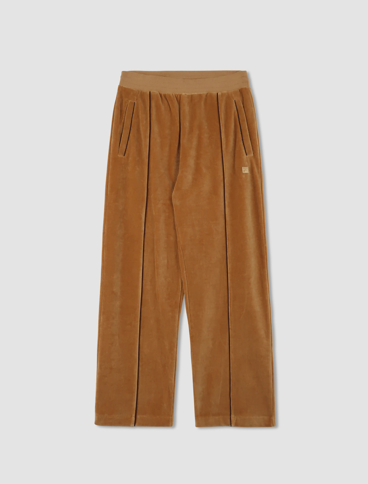 Shop Fila Pantaloni Track Velour F+ In Camel