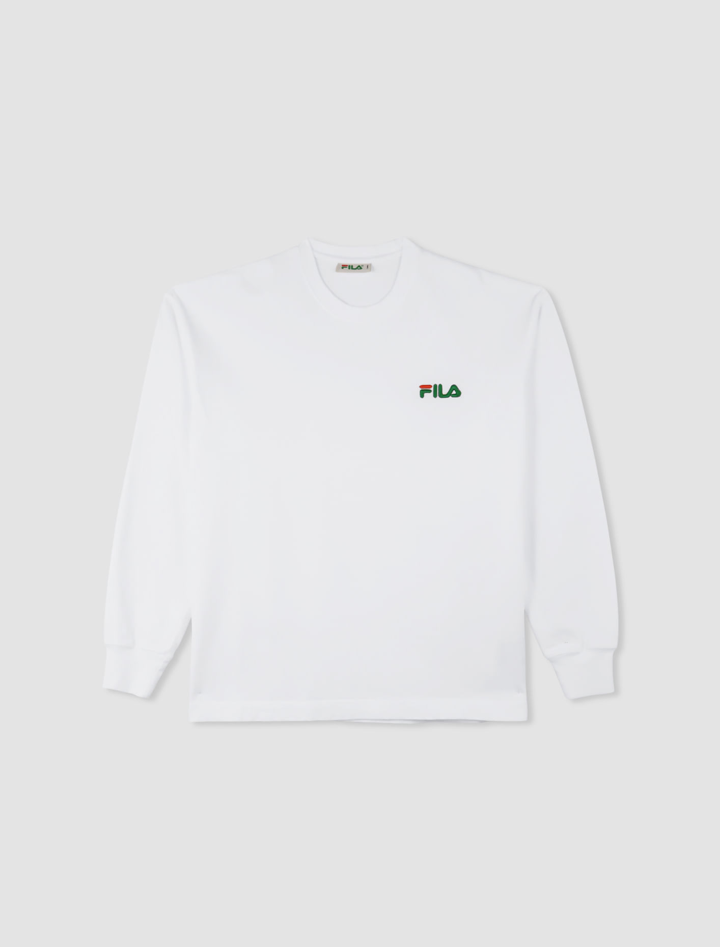 Shop Fila T-shirt Linear F+ In Washed White