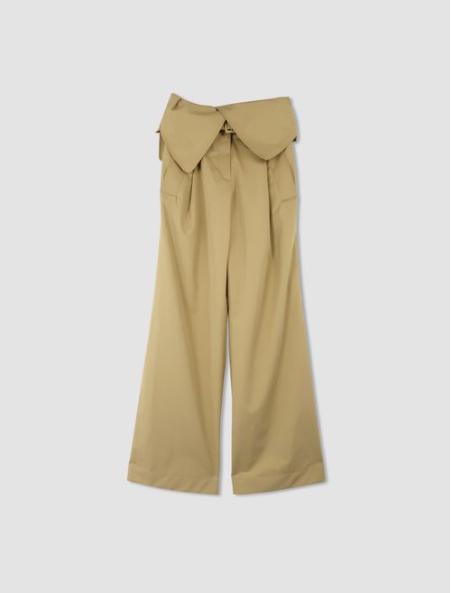 Pantaloni fold over trench