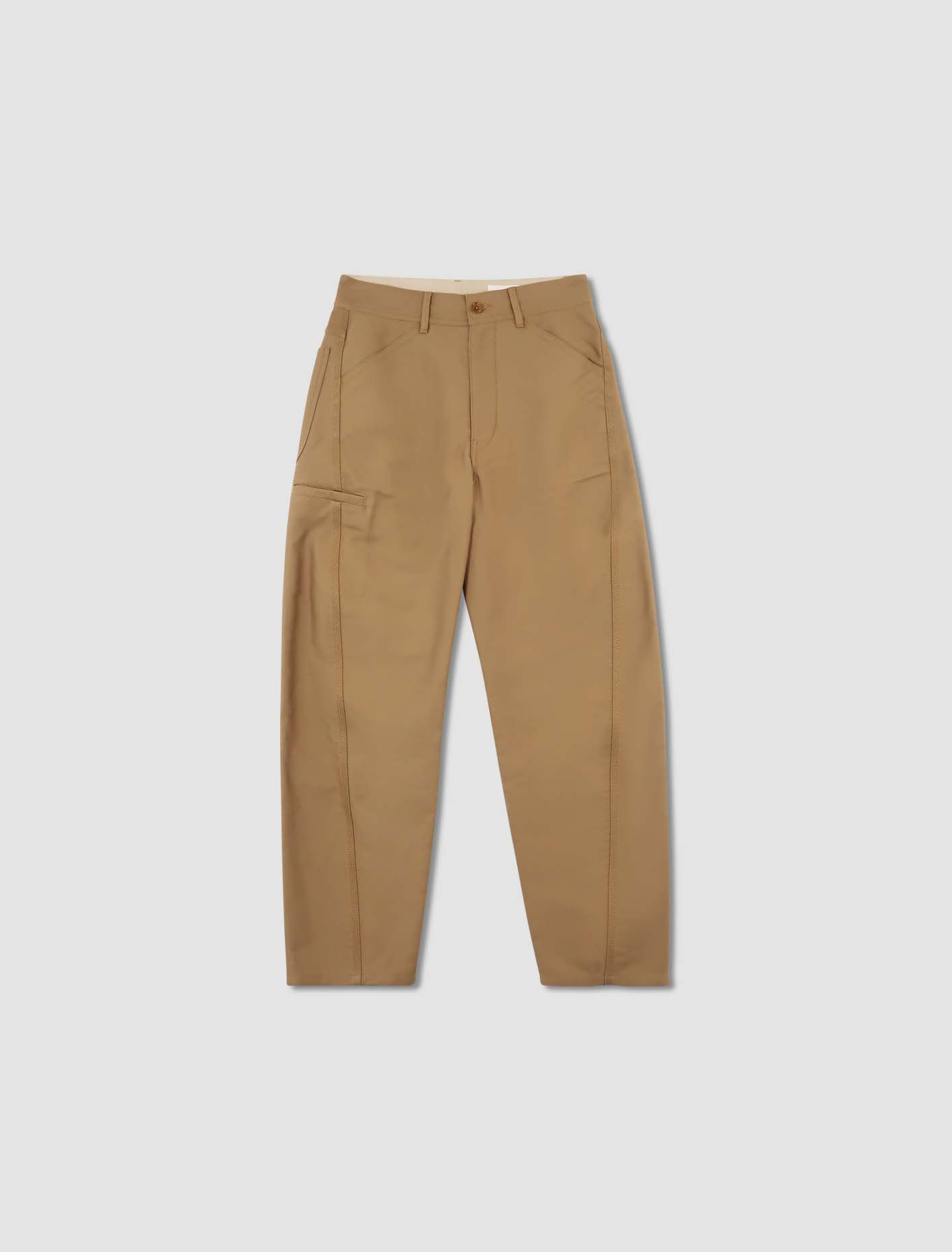 Shop Lemaire Pantaloni Twisted Workwear In Camel