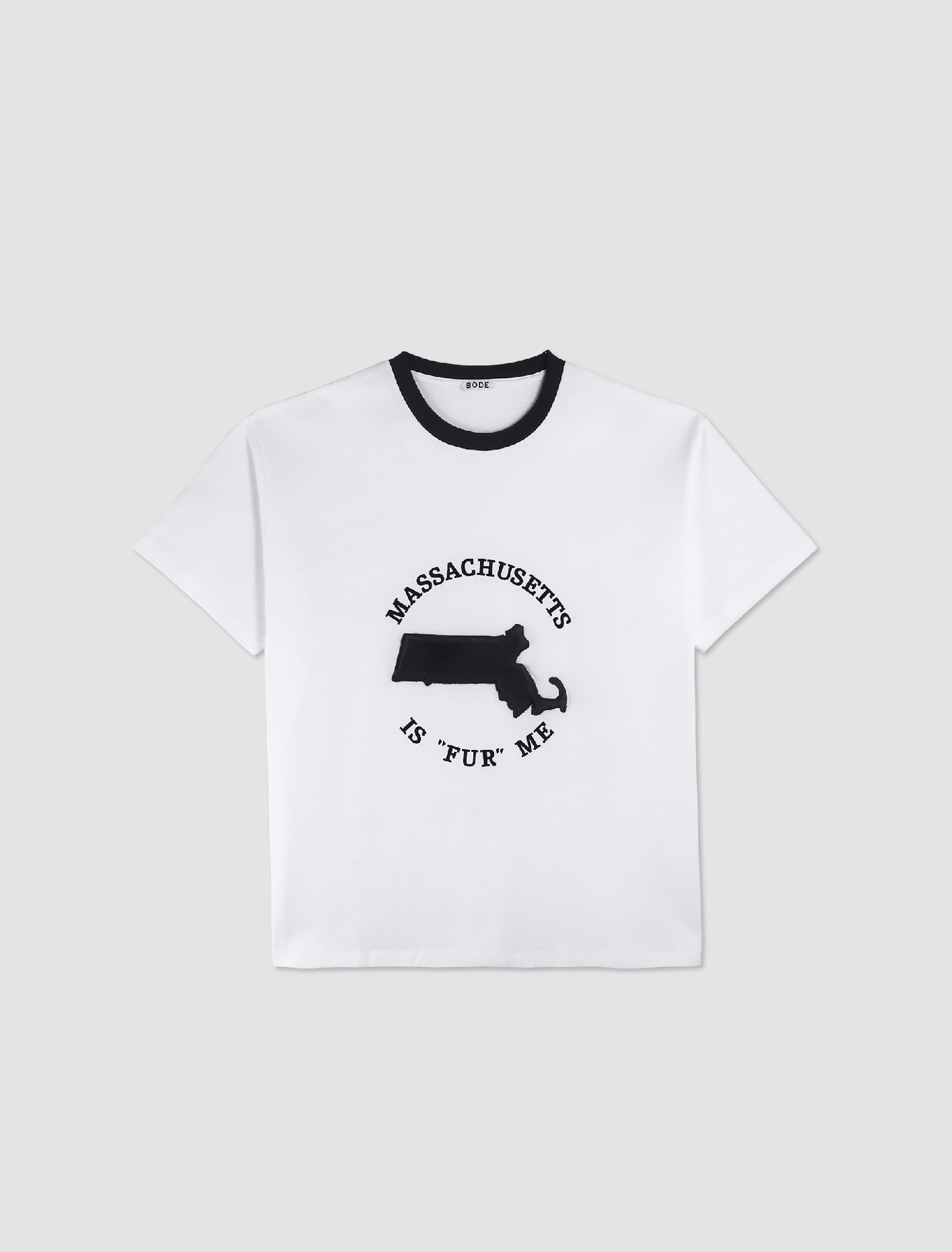 Shop Bode T-shirt Fur Me In Bianco