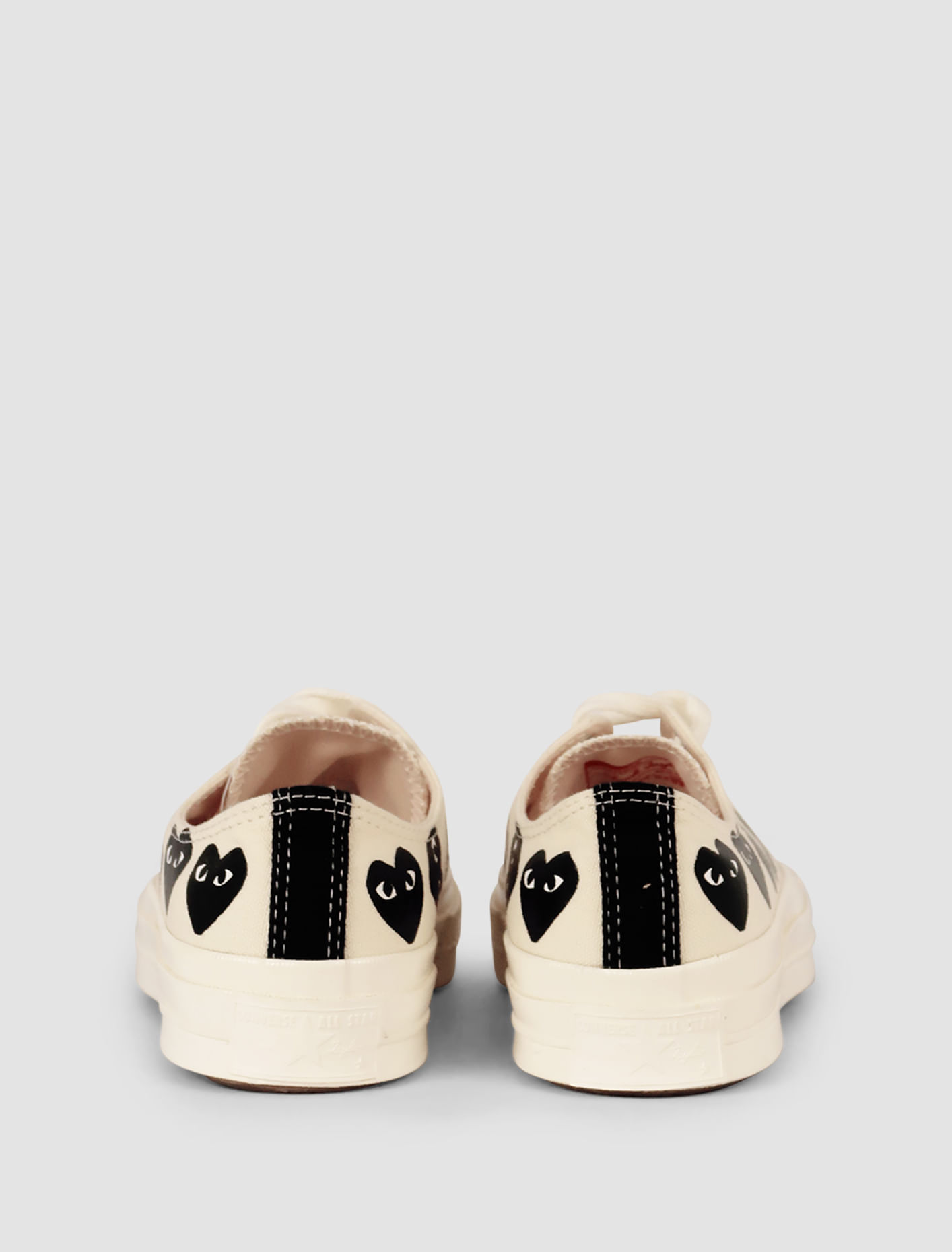 Shop Comme Des Garçons Play Sneakers Multi Heart Ct70 Basse In Beige