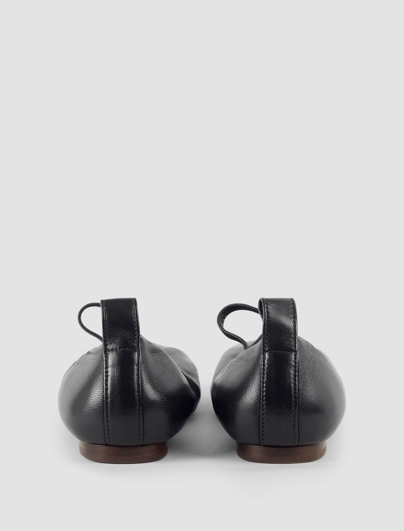 Shop Lemaire Square Ballerinas In Marrone