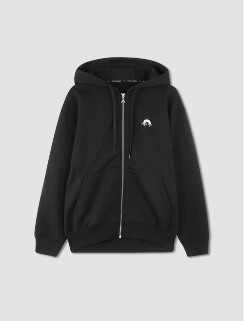 Moon Logo Zip Up Sweatshirt