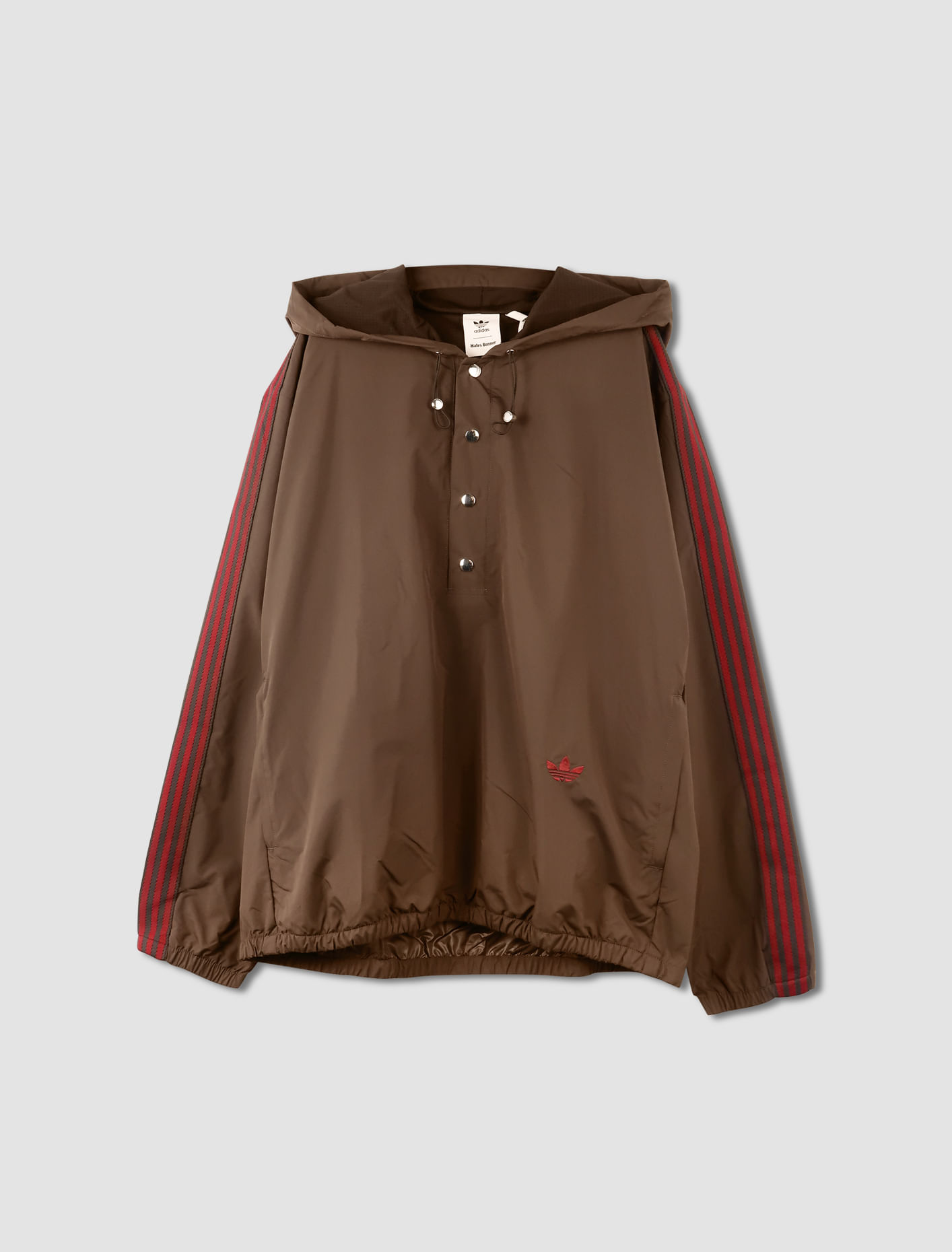 Shop Adidas X Wales Bonner Anorak In Nylon In Night Brown