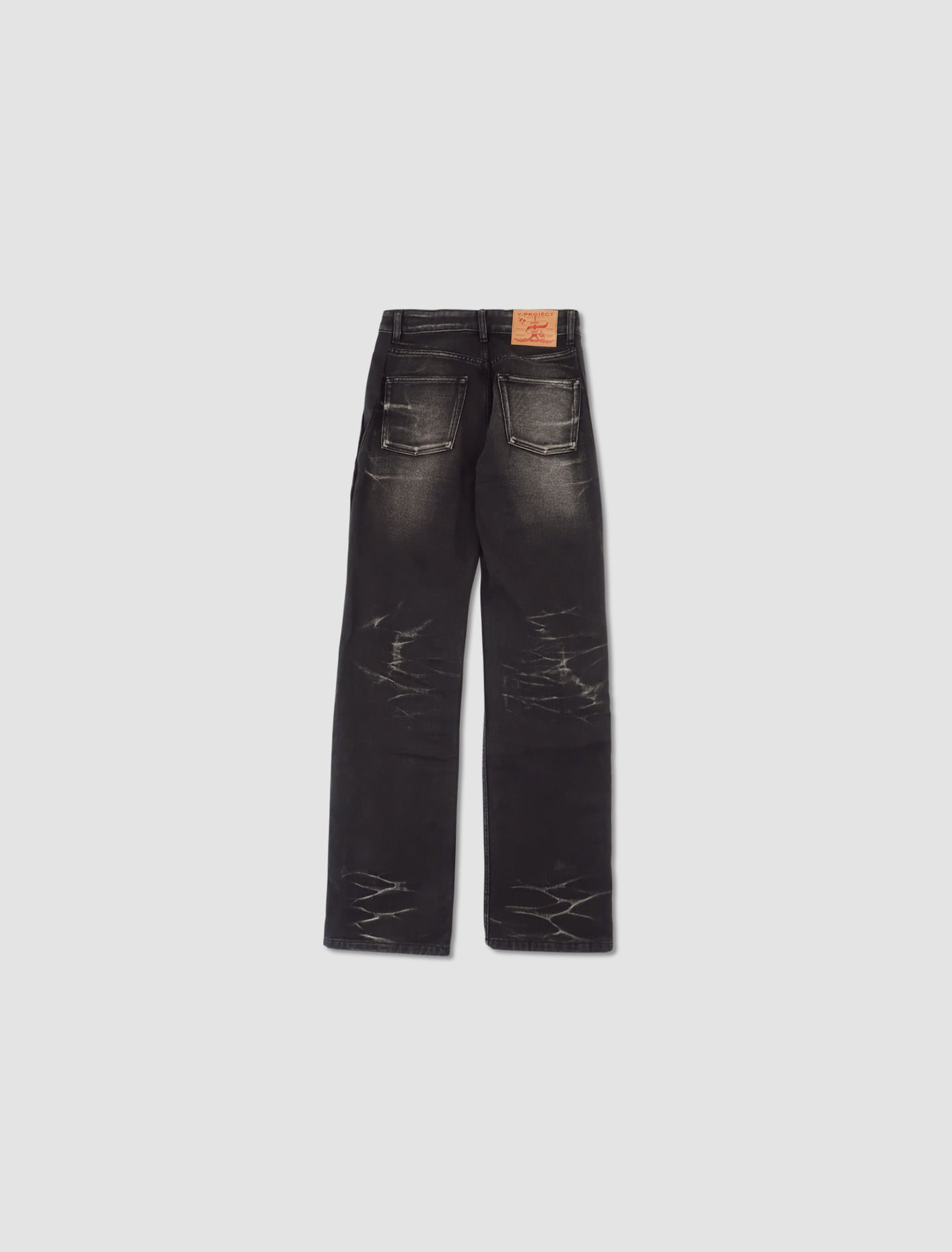 Shop Y/project Jeans Velcro Multi Panel In Faded Black