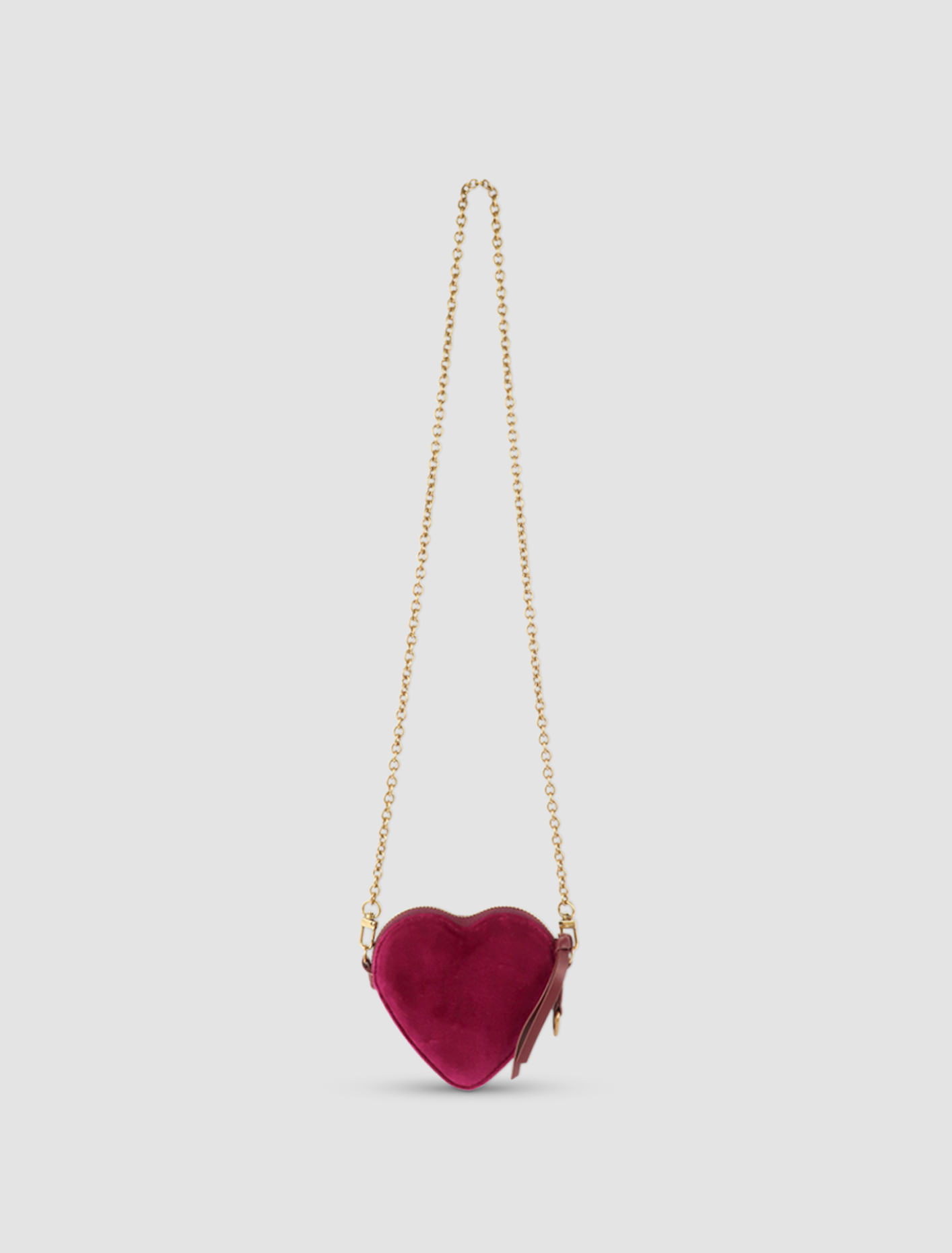 Shop Vivienne Westwood Borsa Heart Wristlet In Purple