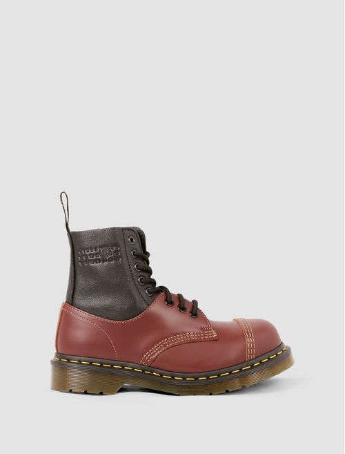 Stivali 8-eye MM6 x Dr. Martens con punta in acciaio