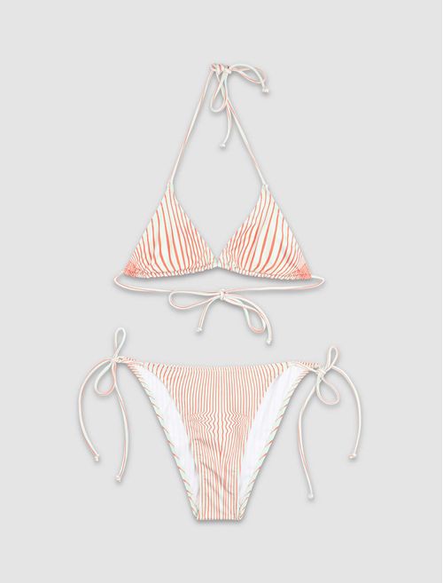 Bikini set stampa "Pinstripe body morphing"