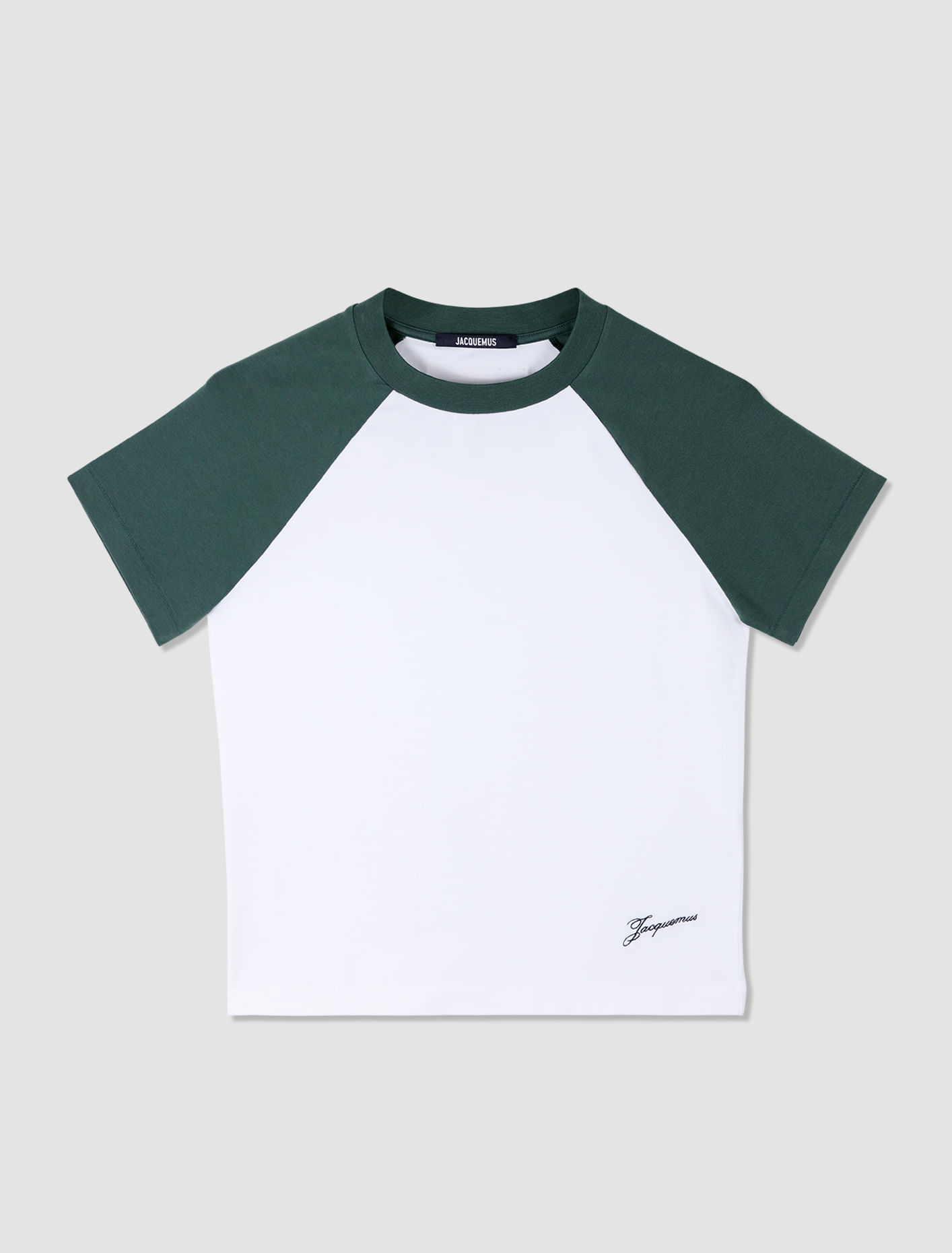 Shop Jacquemus The Mini Baseball T-shirt In Multi-green